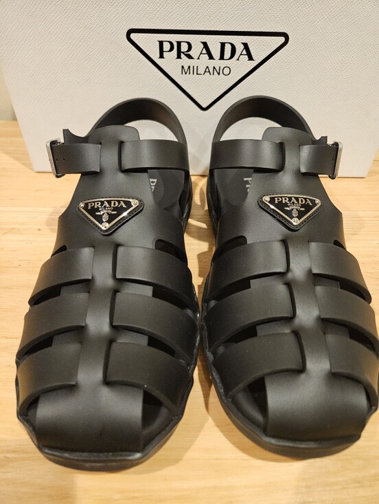NEW PRADA Fisherman Man Sandals UK Size 8 main image 5